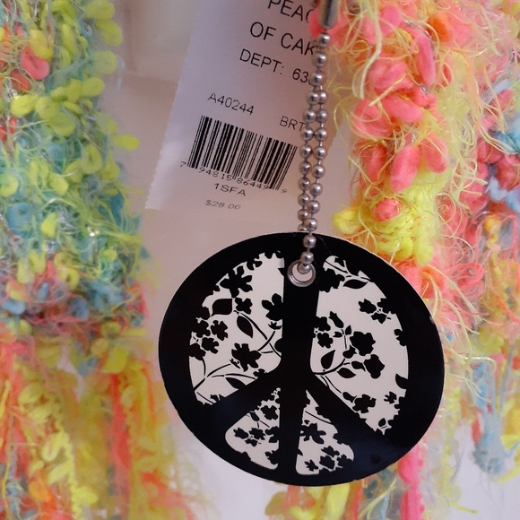 Peace of Cake Multi Color Scarf New - Picture 2 of 4